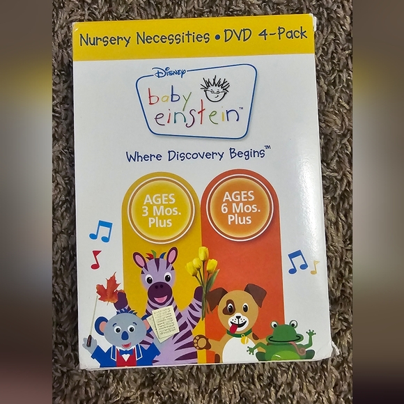 Disney Baby Einstein DVD 4 Pack 3 months to 6 months Plus - Picture 1 of 2